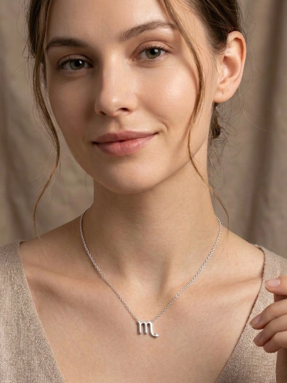 3/$25 🎉 Scorpio Zodiac Glyph Pendant Necklace